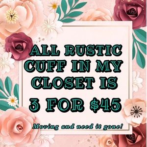 Rustic cuff bracelets!